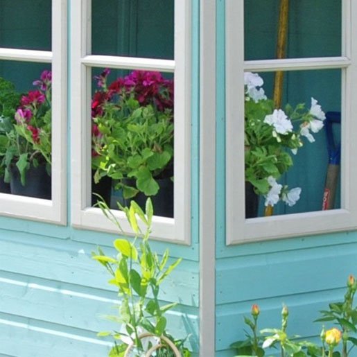 10′ x 10′ Sun Pent Wooden Garden Potting Shed