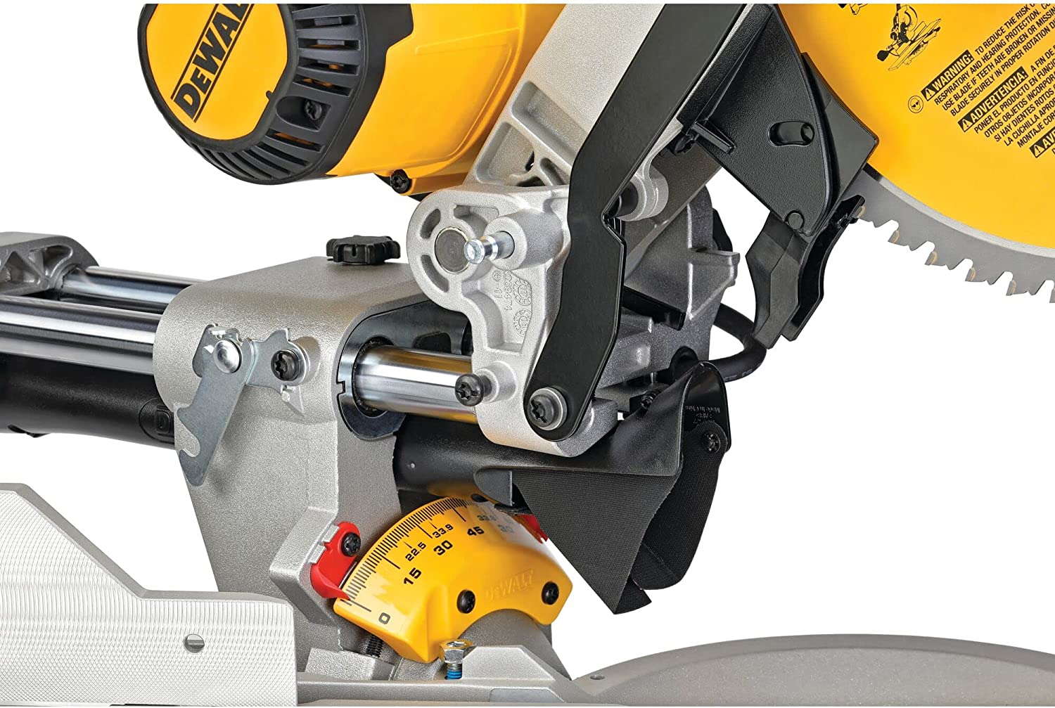 DEWALT Miter Saw, 12 Inch, 15 Amp, 3,800 RPM, Double Bevel Capacity, With Sliding Compound, Corded (DWS780)