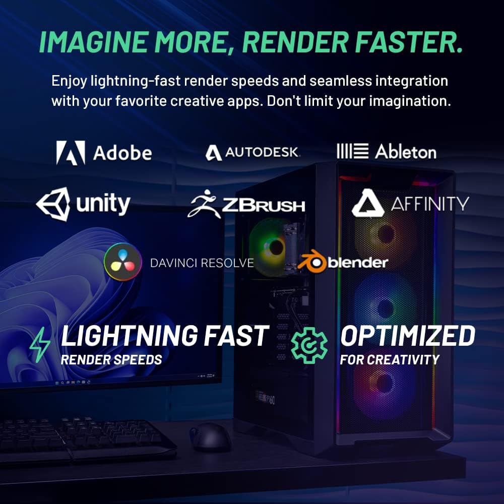 Skytech Archangel Gaming Computer PC Desktop – Ryzen 5 3600 3.6GHz, GTX 1660 Super 6G, 500GB SSD, 16GB DDR4 3200MHz, RGB Fans, Windows 11 Home 64-bit, 802.11AC Wi-Fi