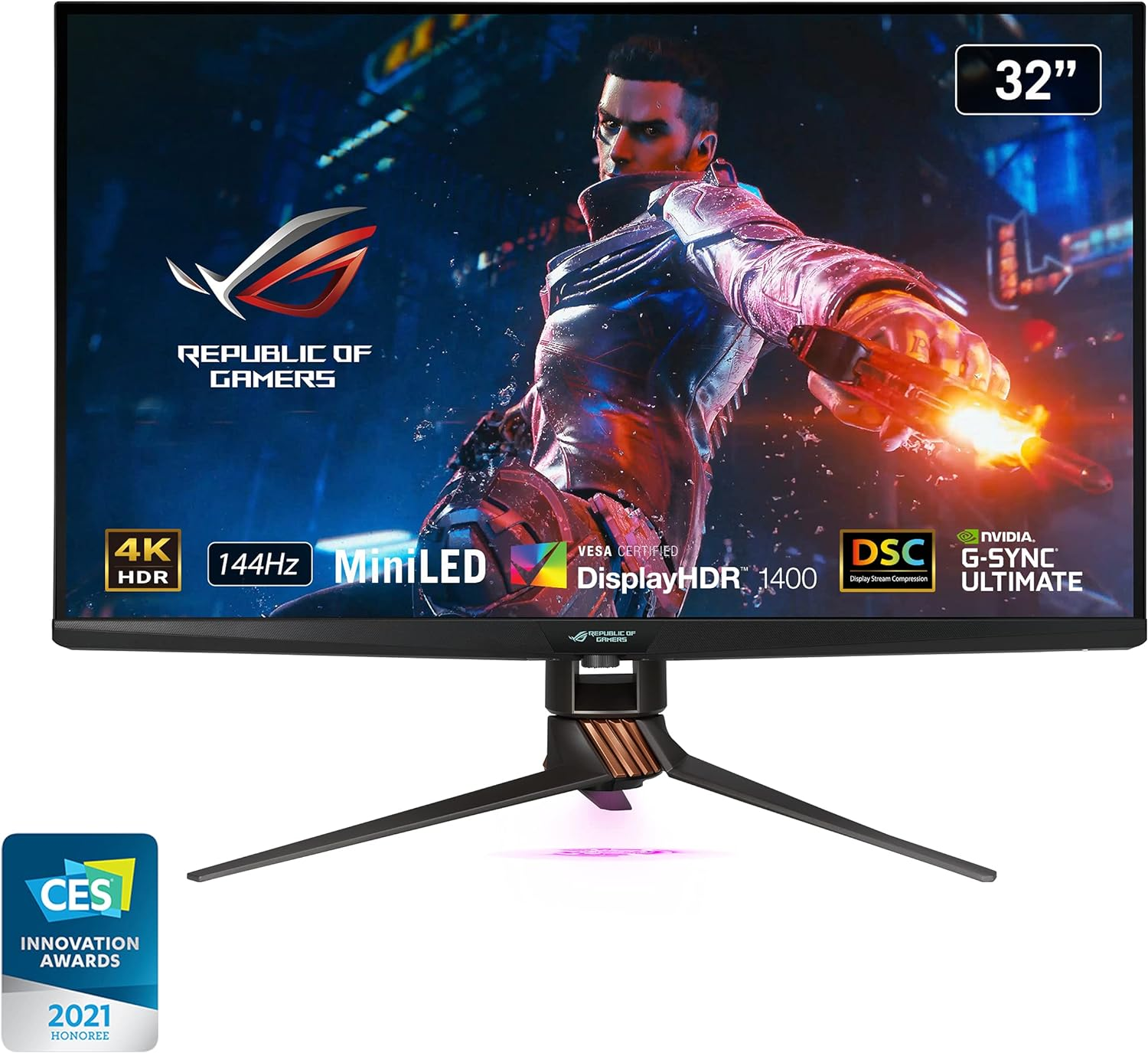 ASUS ROG Swift 32 inches 4K HDR 144Hz DSC Gaming Monitor (PG32UQX)