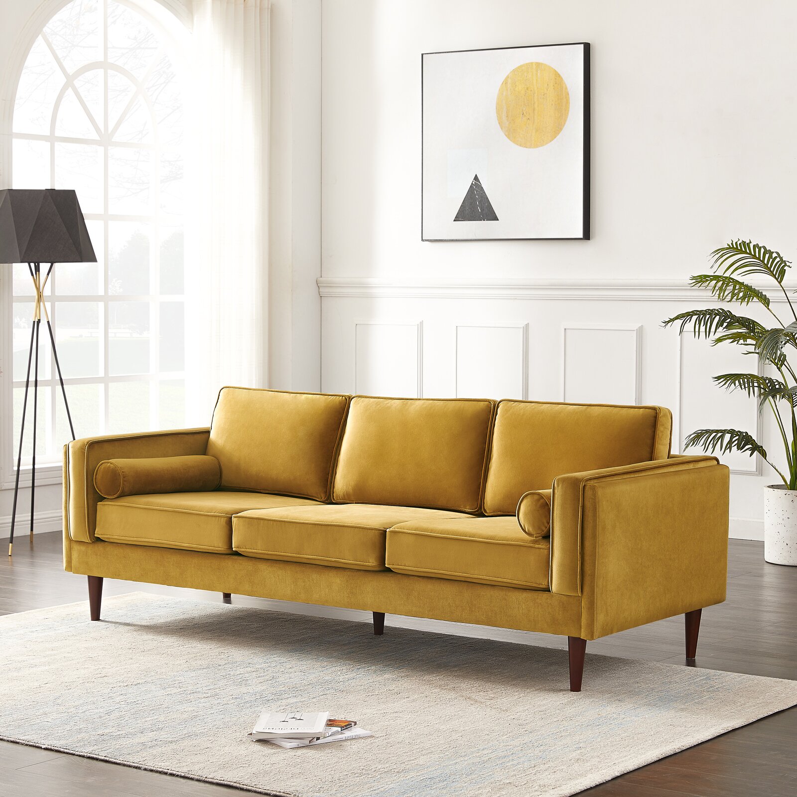 【Furniture】Lindel 86'' Upholstered Sofa