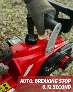 PowerSmart electric chainsaw 20V battery powered, cordless chain saw with 10 inch chain and rod