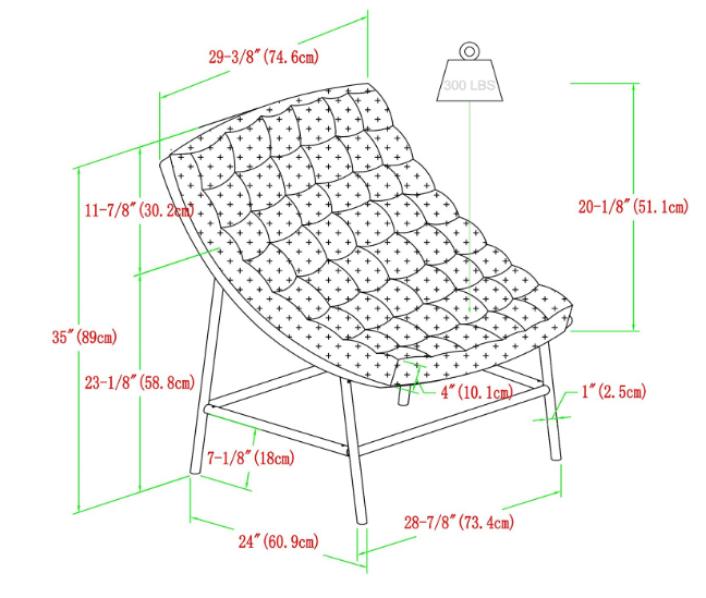 Walker Edison Estrella Modern 2 Piece Rattan Scoop Chair Set, Set of 2, Natural