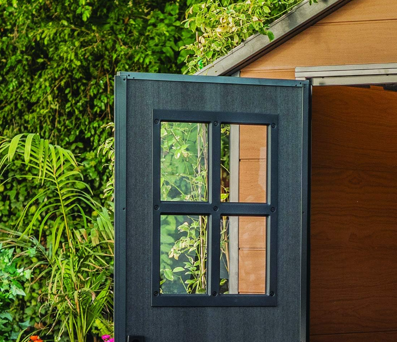 KETER Newton 7.5x7 Large Resin Outdoor Storage Shed Kit – Perfect to Store Patio Furniture, Garden Tools, Bike Accessories, and Lawn Mower, Mahogany Brown