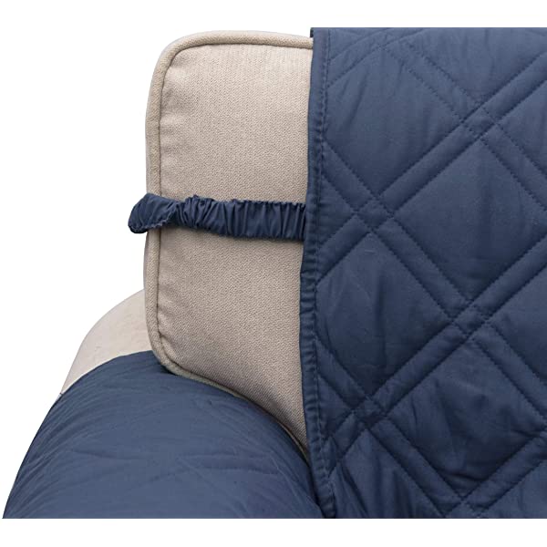 Ameritex Loveseat Cover Water-Resistant Quilted Furniture Protector with Back Nonslip Paws Slipcover for Dogs, Kids, Pets Loveseat Slipcover Stay in Place for Leather (46