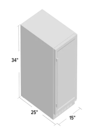 32 Bottle Dual Zone Freestanding/Built-In Wine Refrigerator