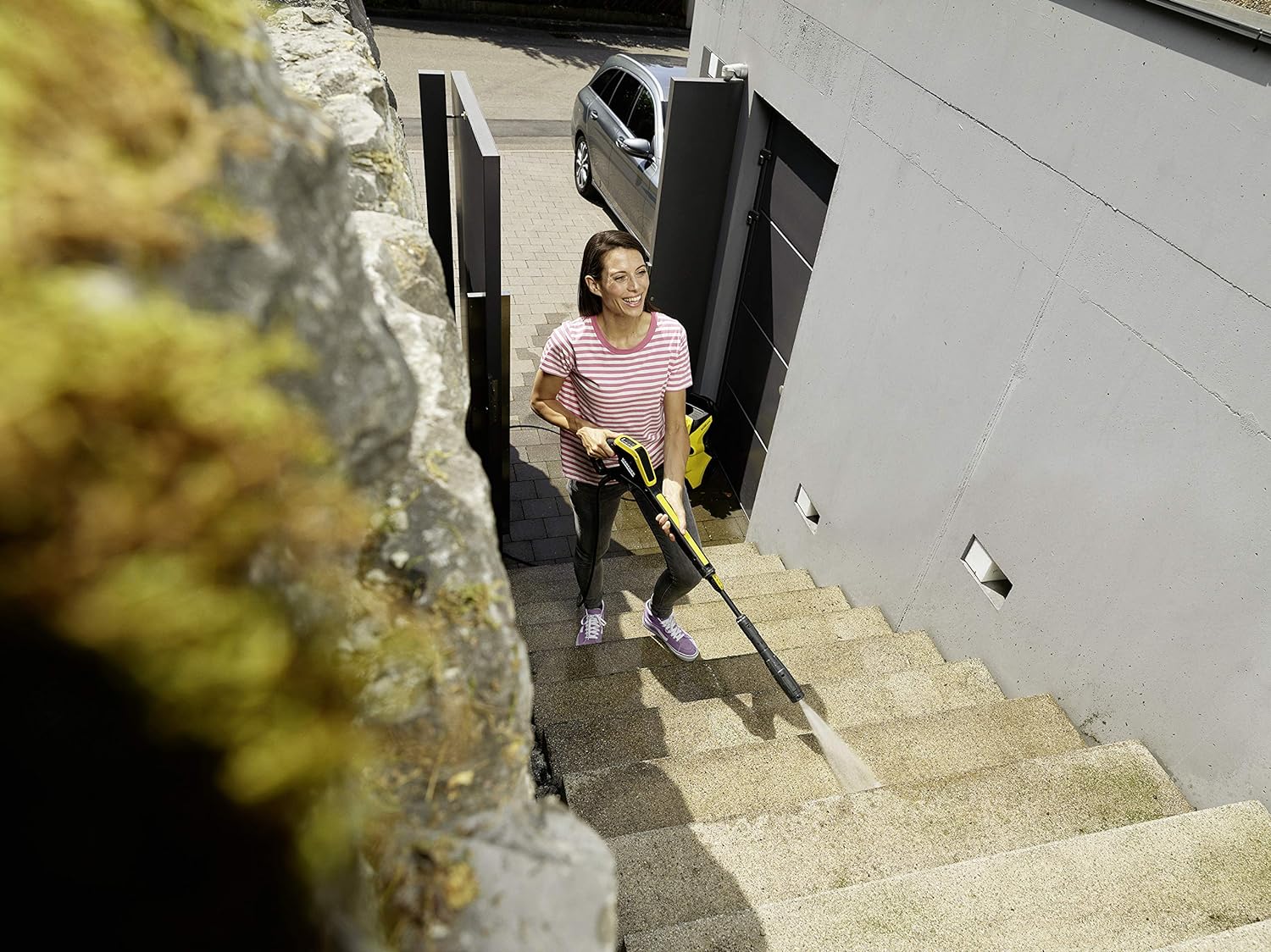 Kärcher K 4 Premium Power Control Car & Home high pressure washer: Intelligent app support - the right solution for heavier soiling - incl. hose reel and car & home kit