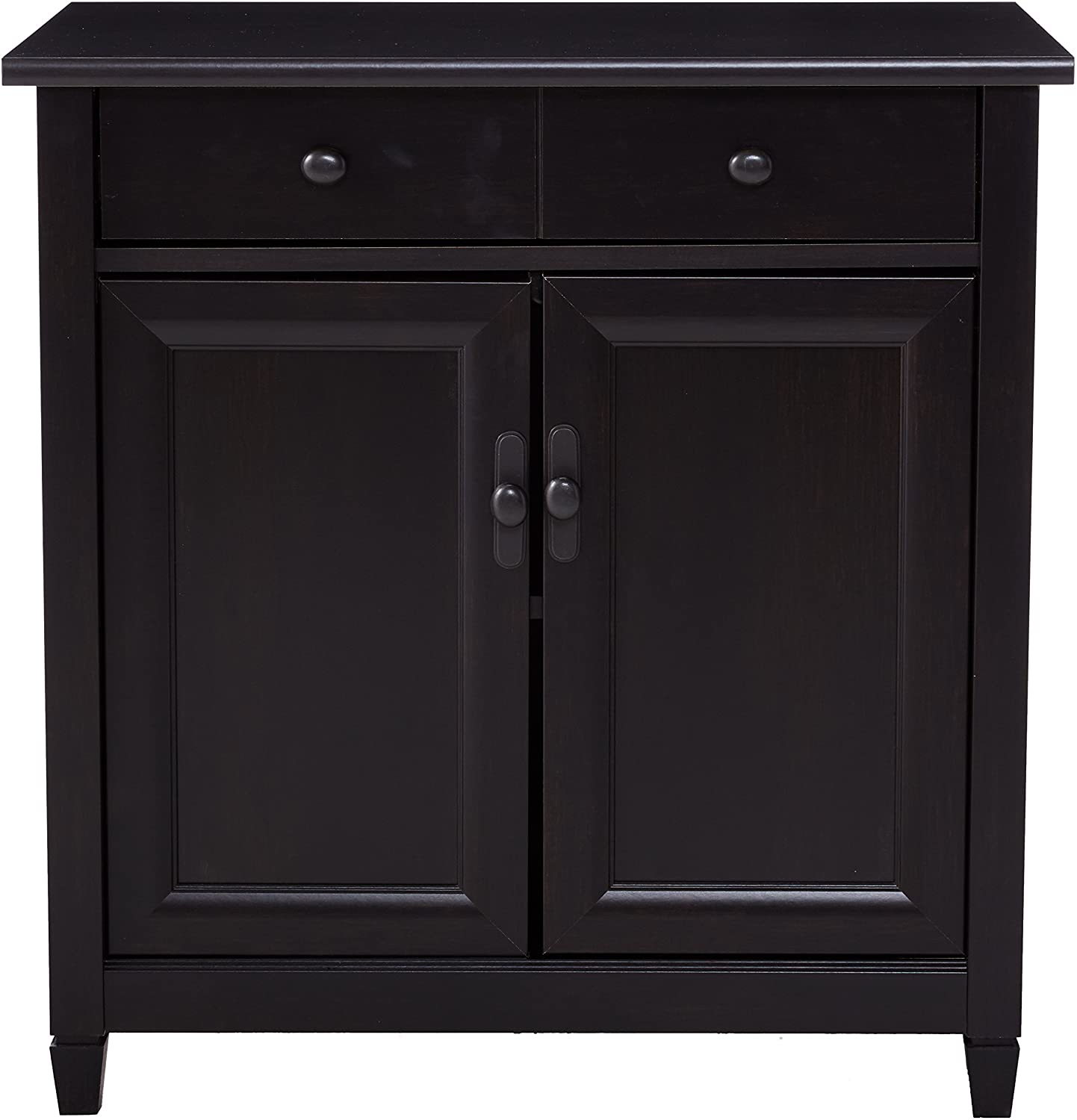 Sauder 408696 Edge Water Utility CartStand, L 28.19 x W 19.45 x H 29.02, Estate Black finish