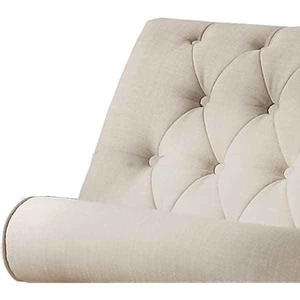 Rosevera Teofila Tufted Chaise Lounge Chair, Standard, Cream