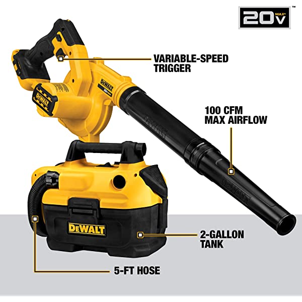 DEWALT 20V Max Cordless Drill Combo Kit, 10-Tool (DCK1020D2) 20V 10-Tool Combo Kit Kit