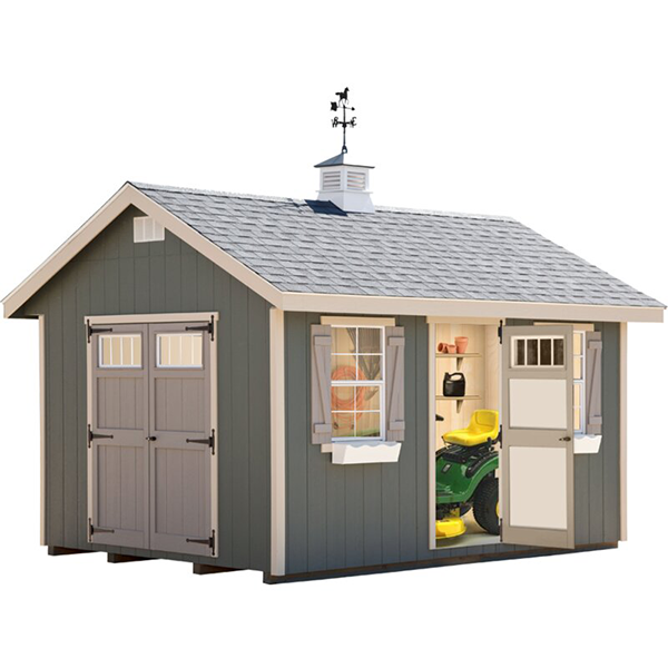 【Storage shed】10 ft. W x 14 ft. D Storage Shed