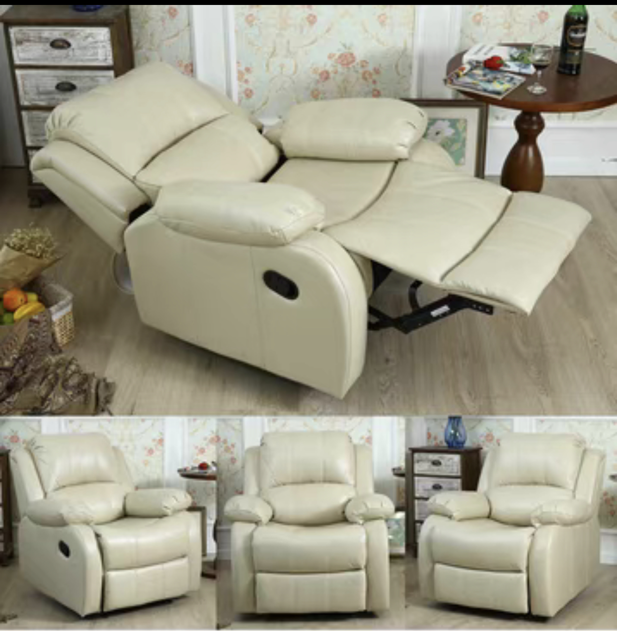 Multi-function manual + USB charging, Ultraman Vonanda sofa bed, modern small sofa, multi-seat conversion comfortable sofa recliner