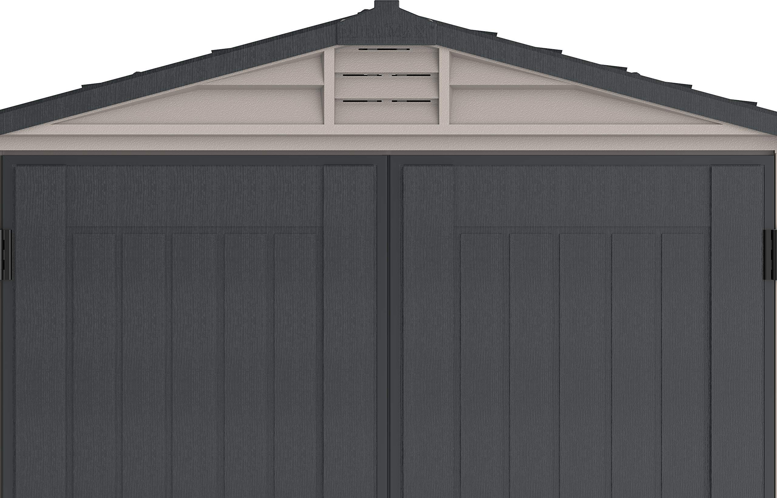 6' x 6' PLUS Plastic Garden Shed with Plastic Floor & Fixed Window