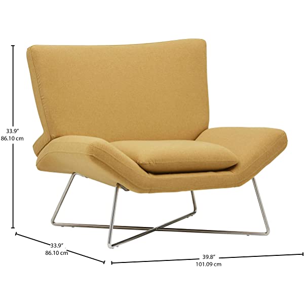 Amazon Brand – Rivet Farr Lotus Accent Chair, 39.8