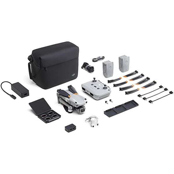 DJI Air 2S Fly More Combo with Smart Controller - Drone with 4K Camera, 5.4K Video, 1-Inch CMOS Sensor, 4 Directions of Obstacle Sensing, 31-Min Flight Time, Max 7.5-Mile Video Transmission, Gray DJI Air 2S Fly More Combo + Smart Controller