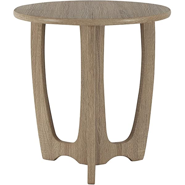 FINECASA Wooden Console Table, Half-Moon Entryway Table, Semicircle Narrow Side Table, Sofa Table for Living Room and Corridor, Foyer Table, Half Round Hallway Table, 43.4x17x30 Inches, Natural Natural Console Table