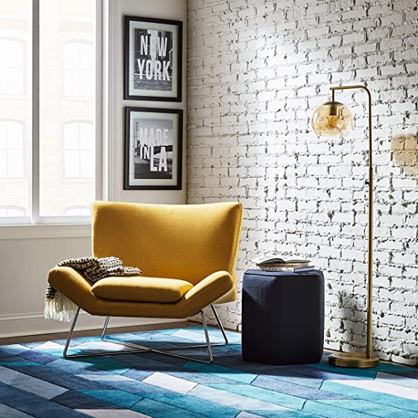 Amazon Brand – Rivet Farr Lotus Accent Chair, 39.8