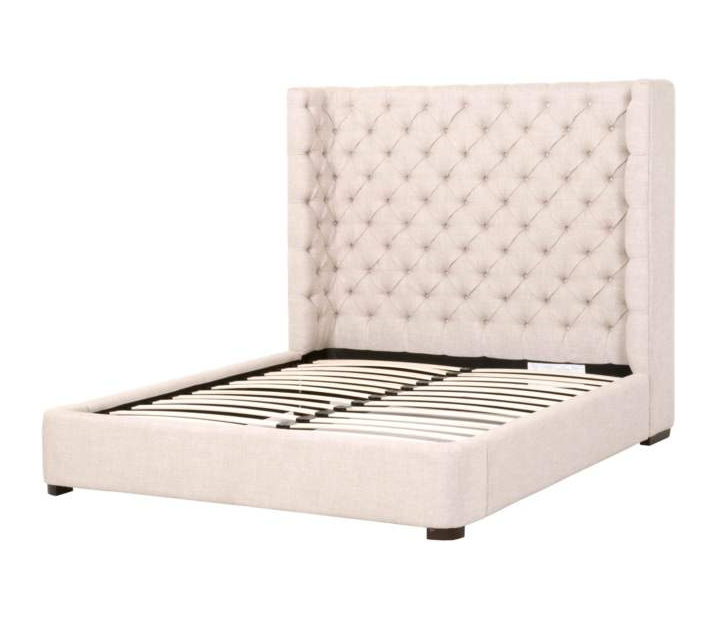 Barclay Bisque French Linen Platform Bed