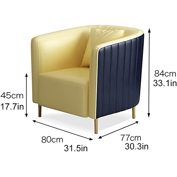 HUAYIN Round Dining Table Set, Conversation Table Sets with 4 Upholstered Chairs | 4 Pieces Patio Furniture Sets for Small Spaces Kitchen Modern Home for Cafe Restaurant,Yellow,1 Table & 4 Chairs 1 table & 4 chairs Yellow