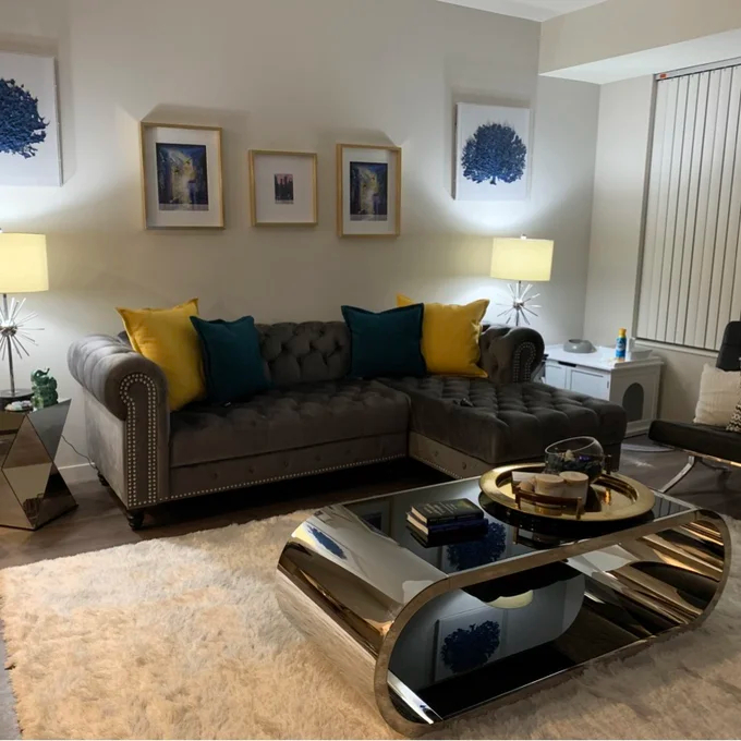 【Furniture】Jasonville Floor Shelf Coffee Table with Storage