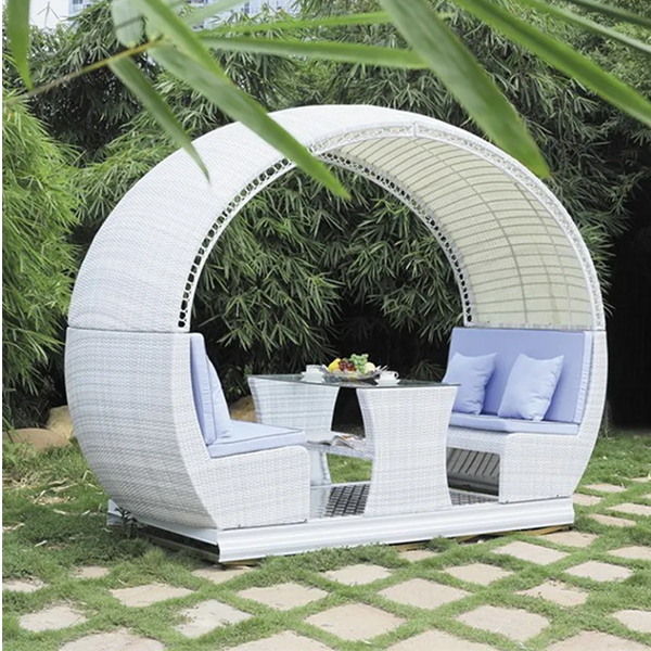 RATTAN SOFA CREATIVE TABLE AND CHAIR LEISURE COURTYARD TERRACE OUTDOOR RATTAN CHAIR SOFA SET