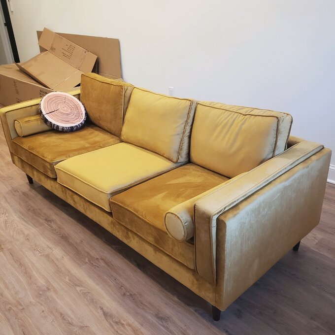 【Furniture】Lindel 86'' Upholstered Sofa