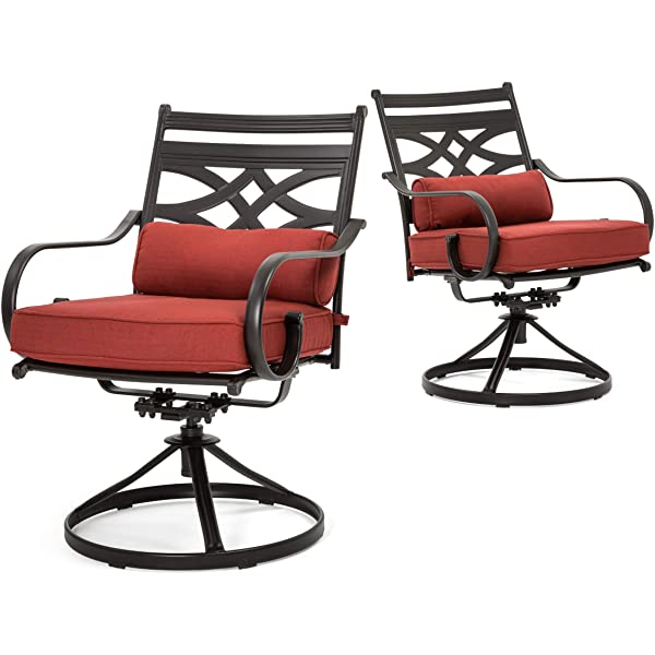 Hanover MCLRDN5PCSQSW4-CHL Montclair, Red Outdoor Furniture