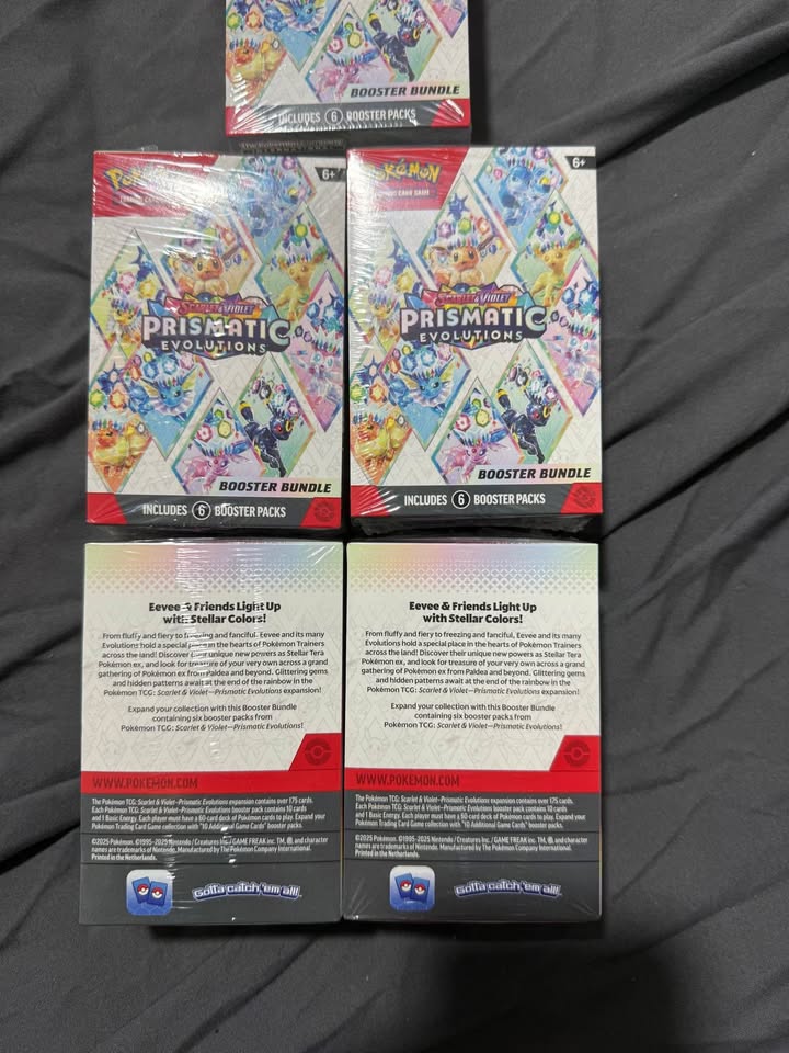 Pokemon TCG Prismatic Evolutions Booster Bundles