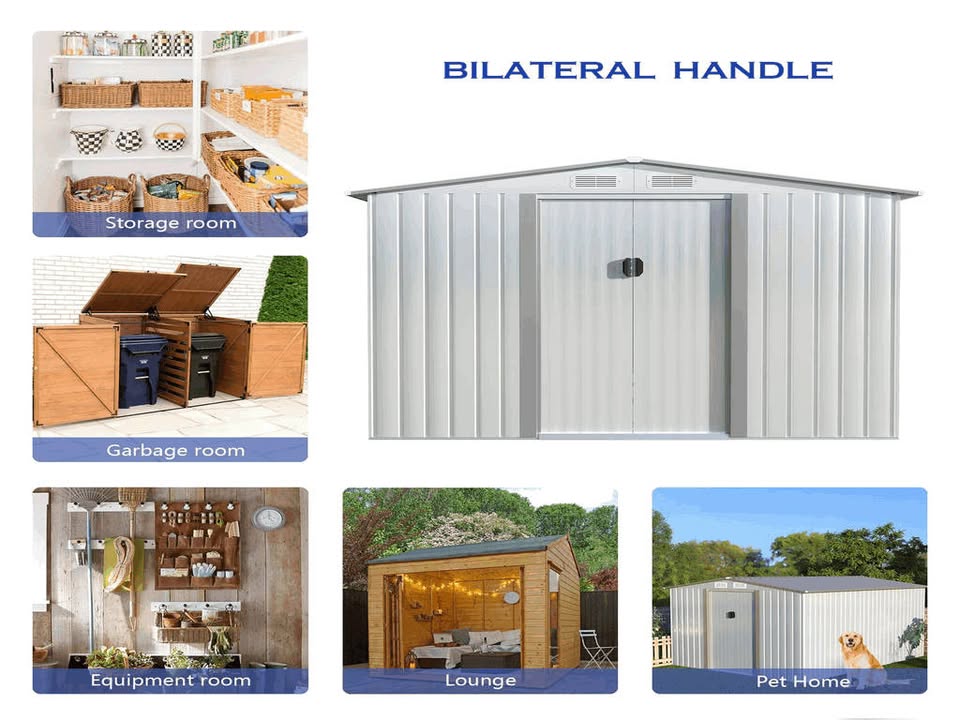 LimitedTimeOffer.8X10FT Outdoor Metal Storage Shed w F