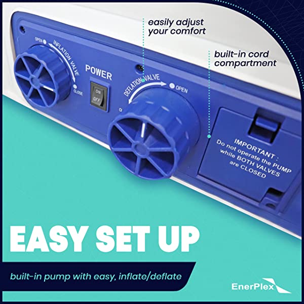 EnerPlex Twin Air Mattress for Camping, Home & Travel - 13 Inch Double Height Inflatable Bed w/ Built-in Dual Pump Twin 13.0 Inches