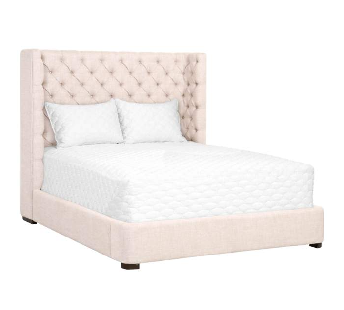 Barclay Bisque French Linen Platform Bed