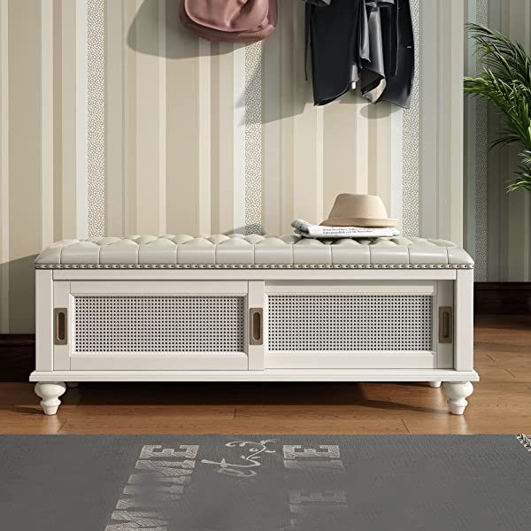 K KELBEL Shoe Rack & Shoe Bench & Shoe Cabinet & Boot Organizing Detachable Cushion with Hidden Storage Compartment,Large Size XX-Large(Upgrade Classic Shoe Cabinet)