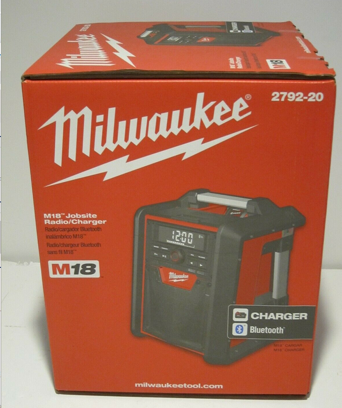· Milwaukee 2792-20 M18 work site radio and battery charger with Bluetooth