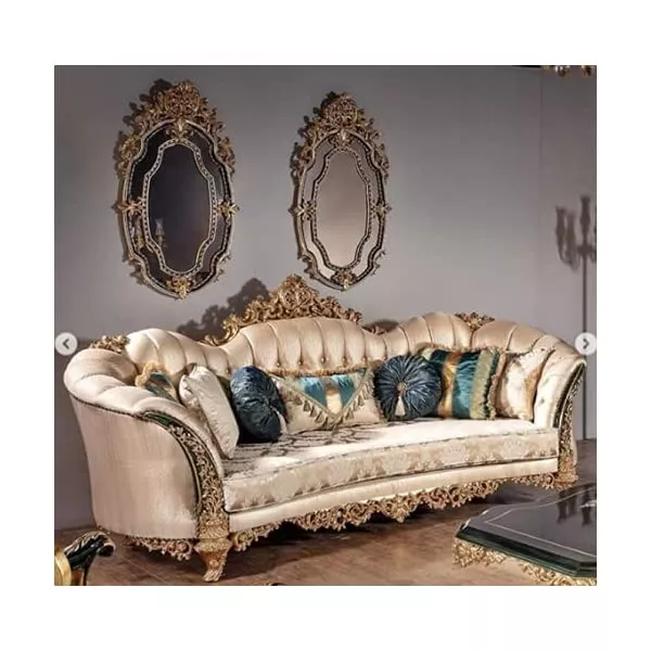 Living Room Set with Dinning Table and Chair with Console and Two Mirrors